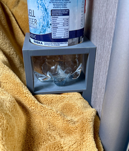 Bottle holder cup holder for the bed. Camper Van Pössl