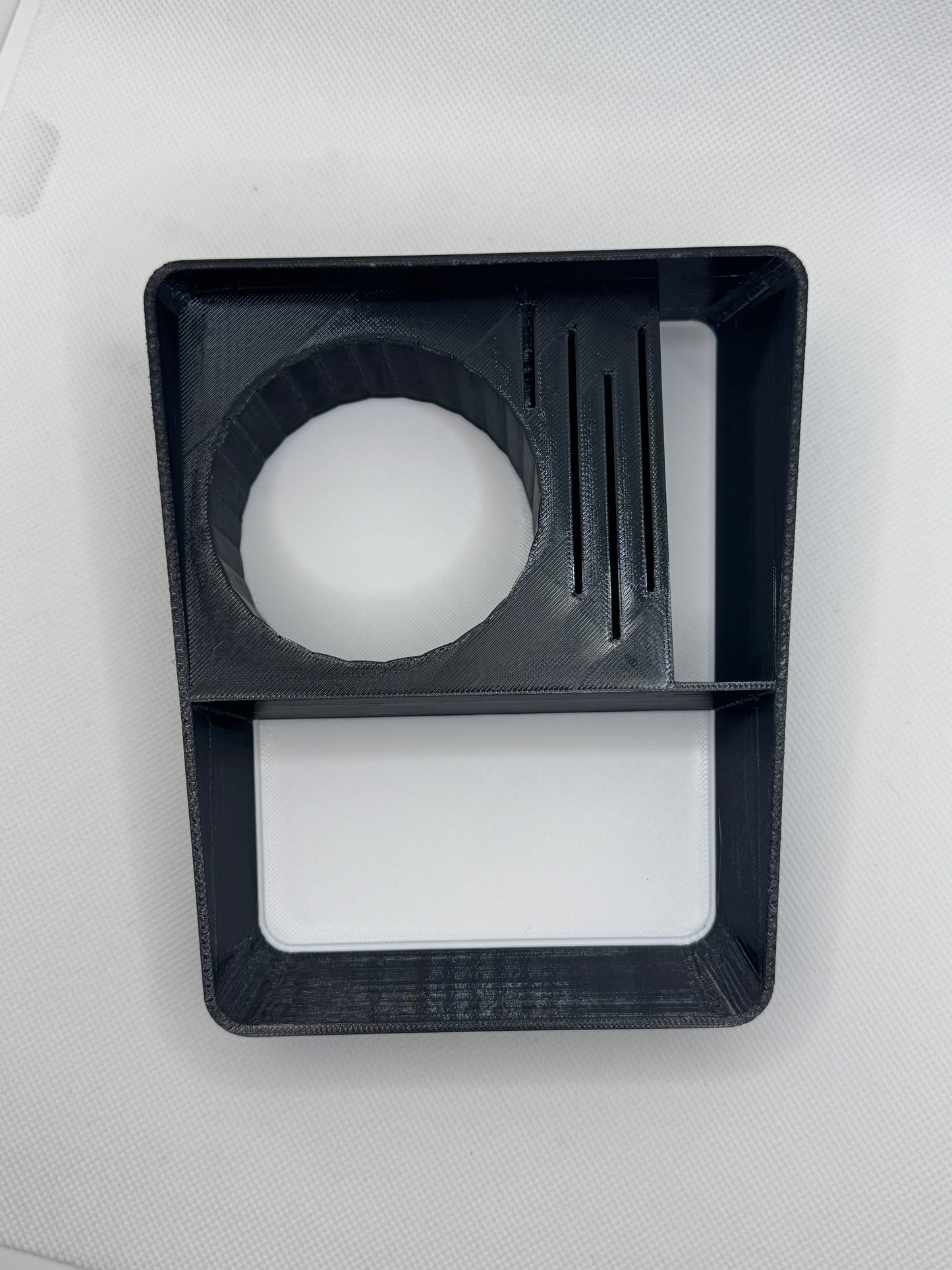 Getränkehalter/Ablagebox Dacia Spring (3 Ladekarten/1Münze/1Handy/1Geldbeutel)|3dPrints4Vans