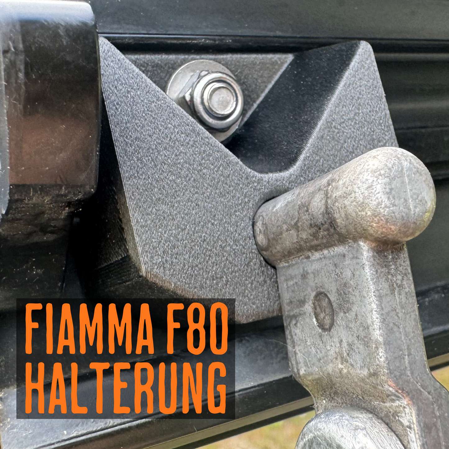 Fiamma F80 Stüzfußhalterung aus hochstabilem PA-CF 2er Austauschset (Set links und rechts) Ersatzteil deutlich stabiler als Originalteil|3dPrints4Vans
