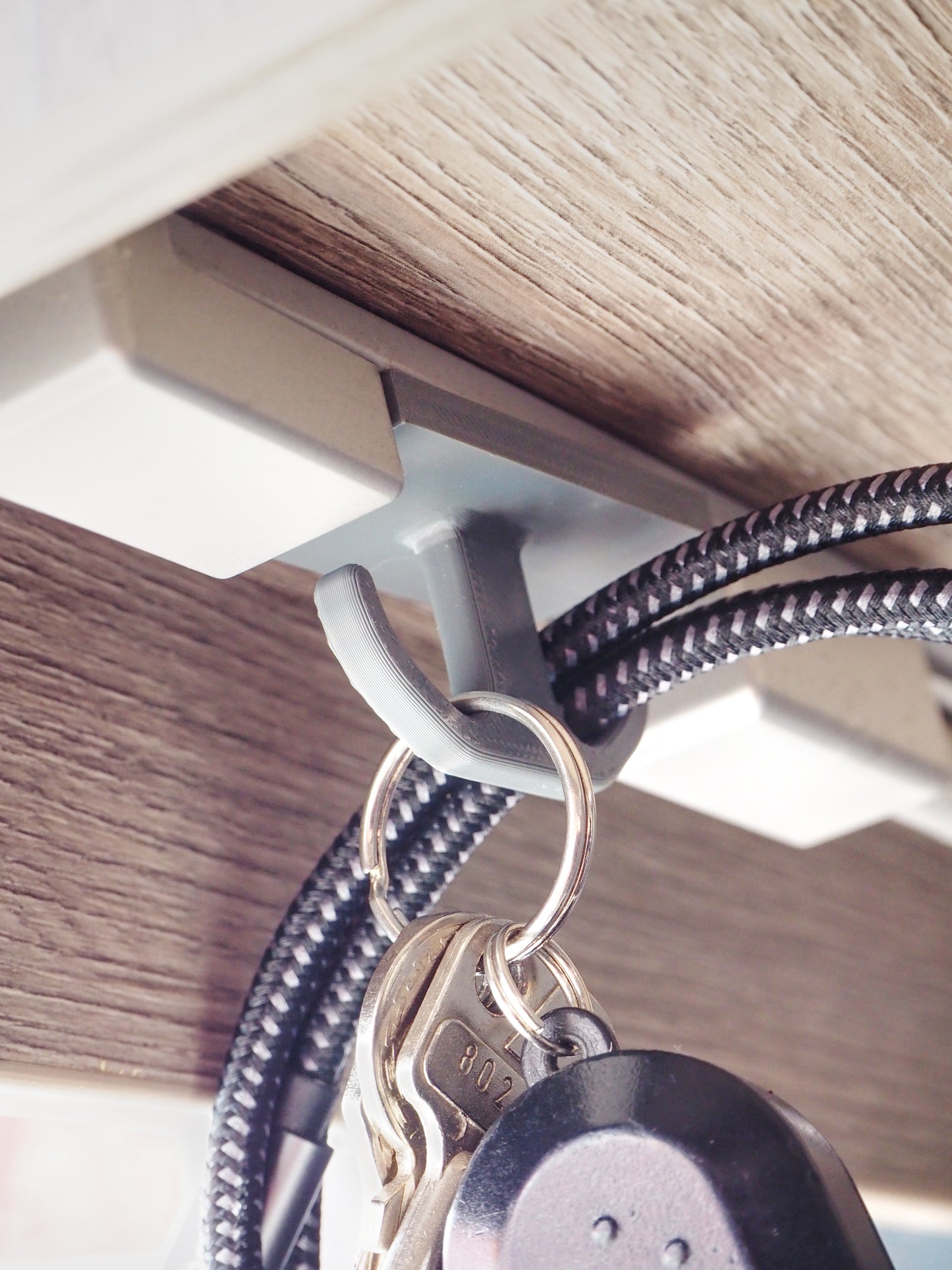 2x Doppel-Haken für Stromschiene, Camping, Wohnmobil, Wohnwagen, Aufbewahrung und Ordnung, Deko, 3D Druck, Halterung, Haken, Urlaub, Vanlife