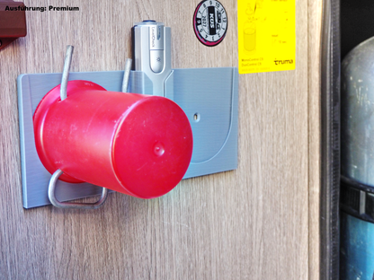 Gasflaschen Halter für 2 Gasflaschendeckel – Camper mit Truma Level Control Halter, Ordnung im Gaskasten, Camping Zubehör Vanlife -Gasdeckel