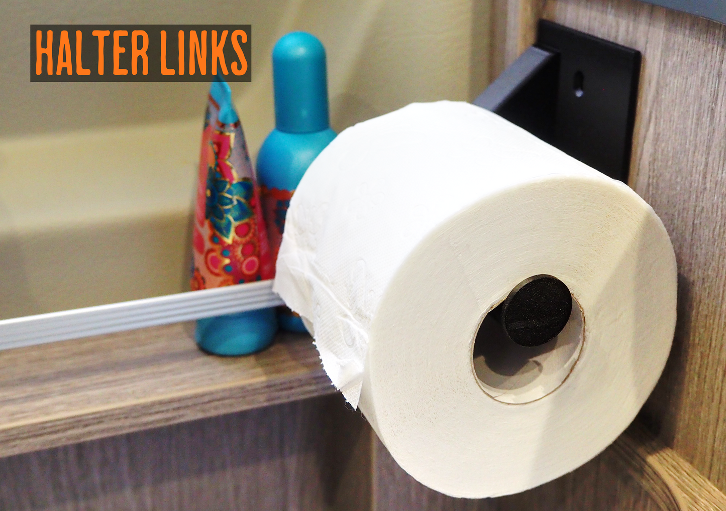 Camper Toilettenpapierhalter ohne Bohren – Wohnmobil Bad Organizer für Kastenwagen | links oder rechts offen