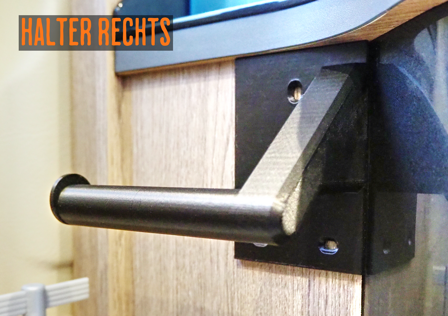 Camper Toilettenpapierhalter ohne Bohren – Wohnmobil Bad Organizer für Kastenwagen | links oder rechts offen