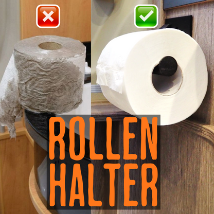 Camper Toilettenpapierhalter ohne Bohren – Wohnmobil Bad Organizer für Kastenwagen | links oder rechts offen