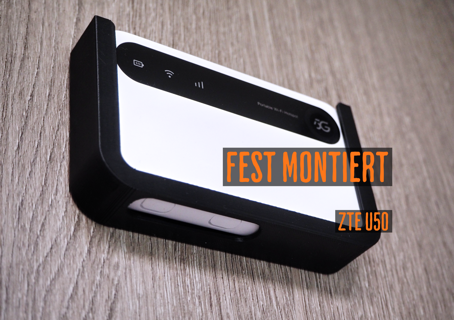 Router Halterung für ZTE U50 – zum Schrauben oder Kleben, Wohnmobil & Camper Router Halter, 5G WLAN stabile Befestigung