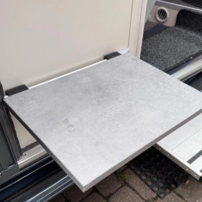 Quick-Clip holder for the dinette table in the camper van