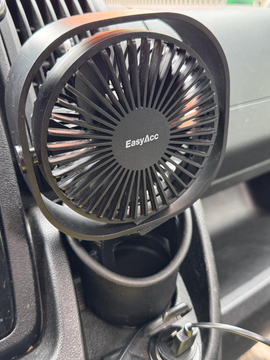 Bracket with fan fits in the cup holder Fiat Ducato - Dog Cooling