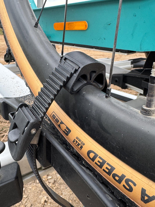 Retaining rubber for bicycles - ideal for normal wider tubes and rims | Bicycle accessories | Frame protection | Secure fixation