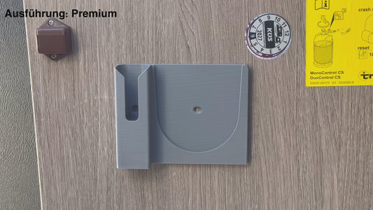 Gasflaschen-Deckel Halter für Wohnmobil & Van, Halter für 1 Gasflaschendeckel optional mit Truma Level Control Halter, Kleben oder Schrauben