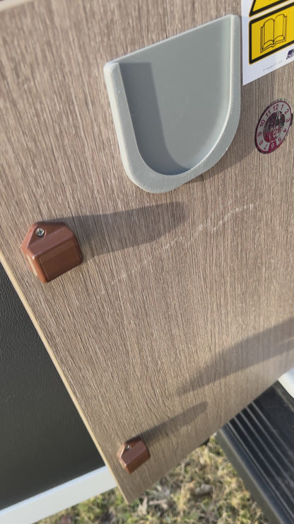 Halter für Gasflaschen-Deckel und Truma Level Control für Van, Wohnwagen oder Wohnmobil (1 oder 2 Deckel), zum Kleben und oder Schrauben|3dPrints4Vans